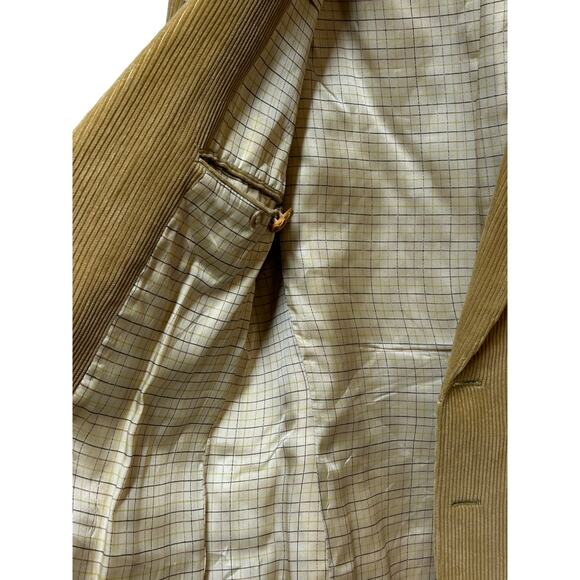 Romania Tan Corduroy Sports Jacket  Size 42 Vintage With Elbow pads - Picture 5 of 13